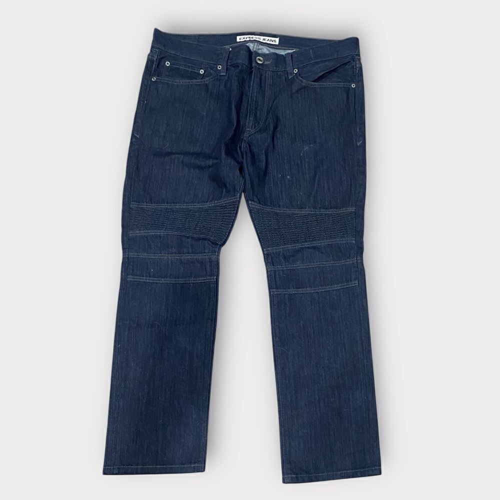 Express Rocco Jeans Slim Fit Skinny Leg Moto Denim Men's 36